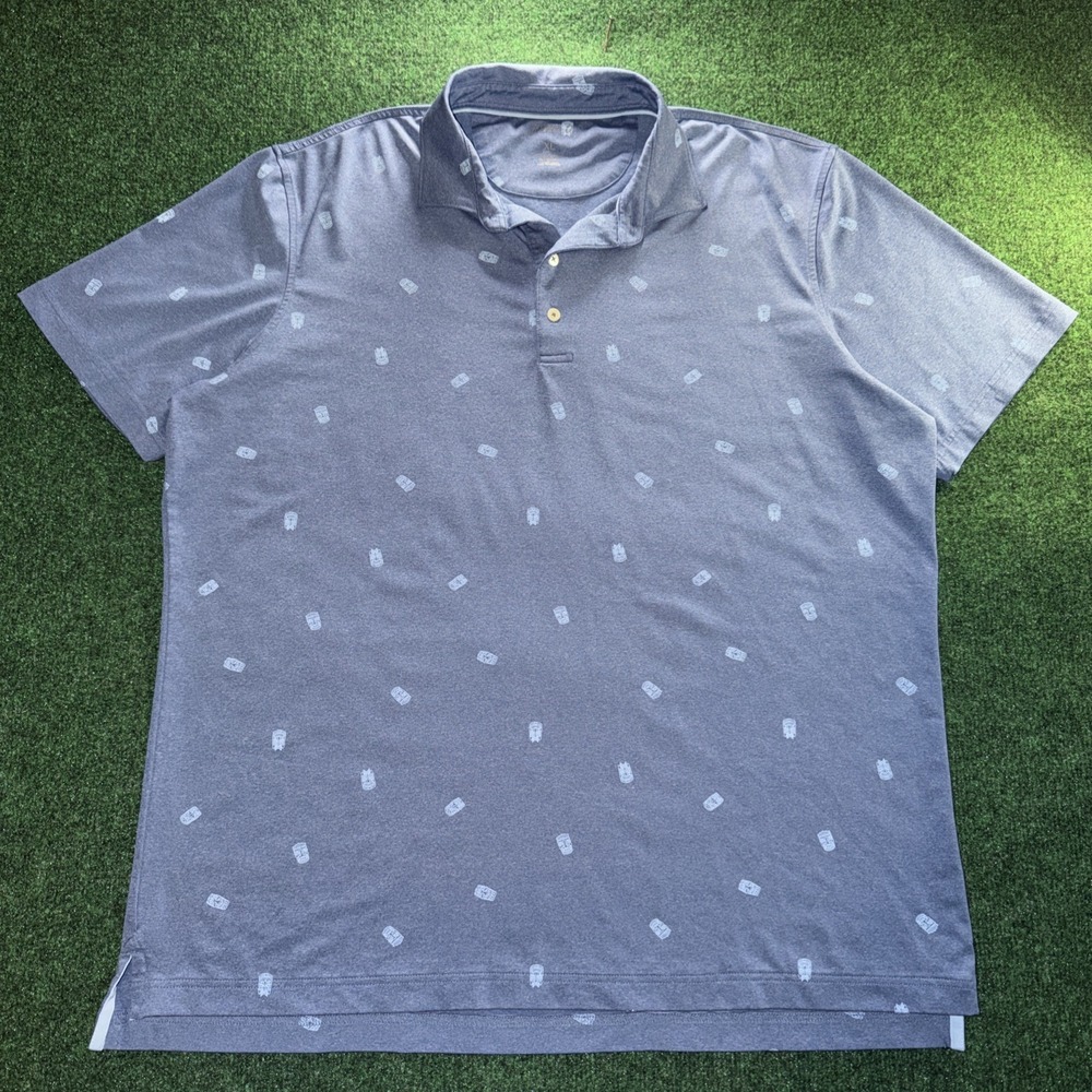 Johnnie-O Okie Performance Polo Shirt Lake Size XL Blue